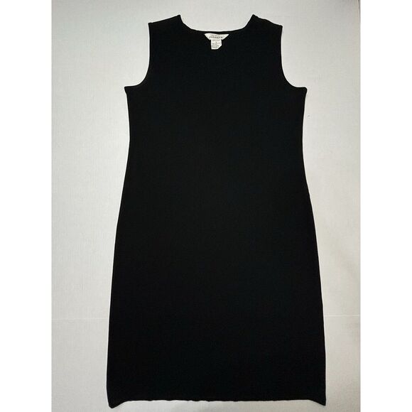 Misook Exclusively Pullover Tank Black Dress Large‎ Knit Sleeveless Sheath EUC - Picture 10 of 10